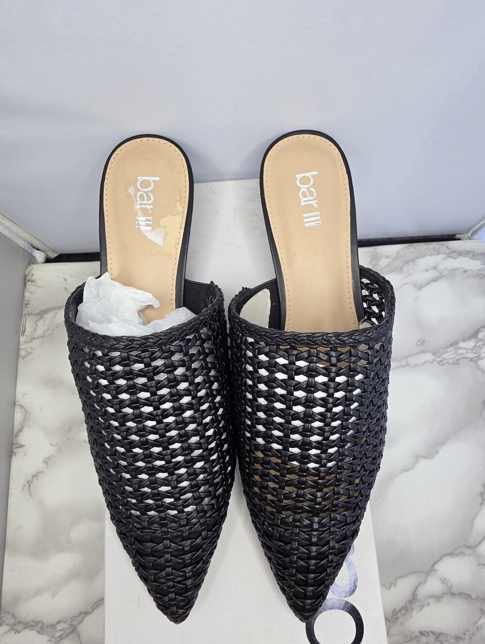 Bar III Kaycip woven mules 7.5 - Picture 9 of 10